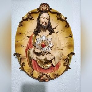 Sacred Heart of Jesus Wall Plaque - Multicolor